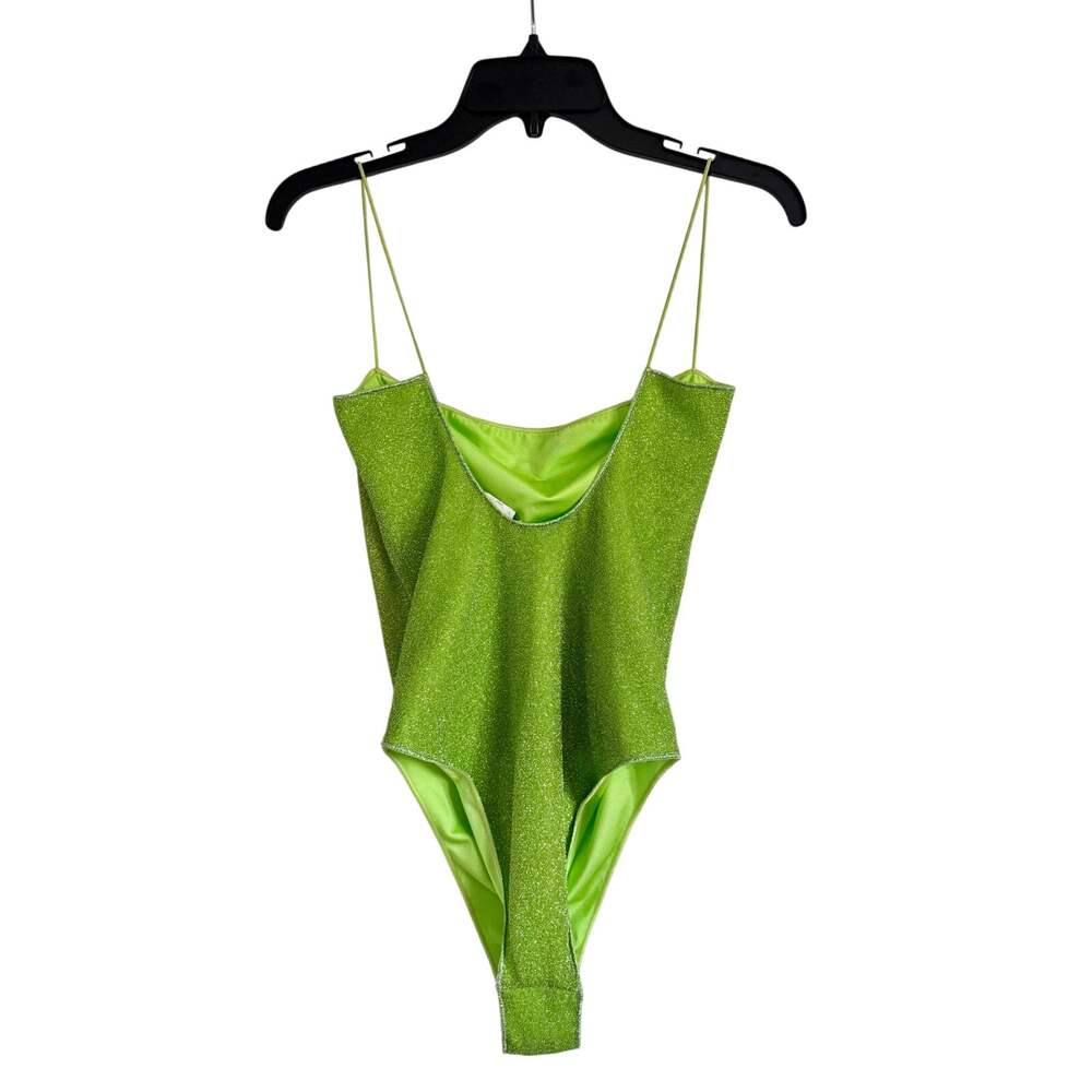 NWOT Oseree Lumire Underwired Maillot Swimsuit Lime Green Medium M - Picture 8 of 11